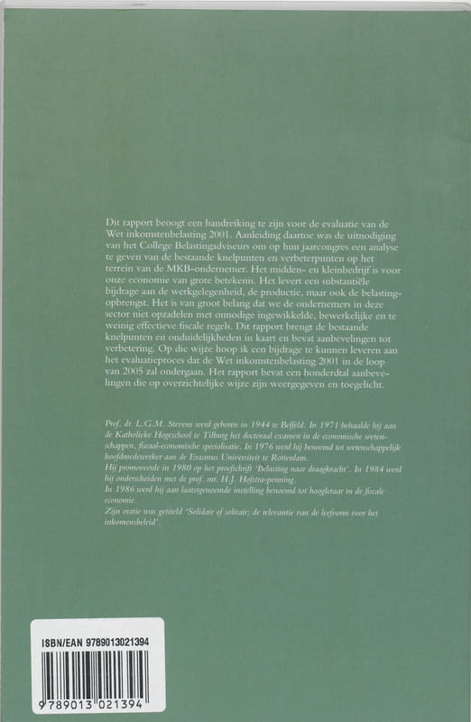 Achterkant van Fiscale Brandnetels