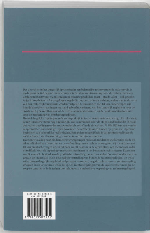 Achterkant van Rechtersregelingen in het burgerlijk (proces)recht