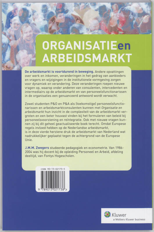 Achterkant van Organisatie en arbeidsmarkt