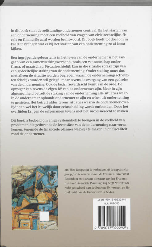 Achterkant van De ondernemimg in fiscaal en civiel-rechtlijk perspectief