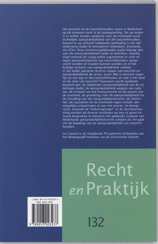 Achterkant van Toezicht en aansprakelijkheid