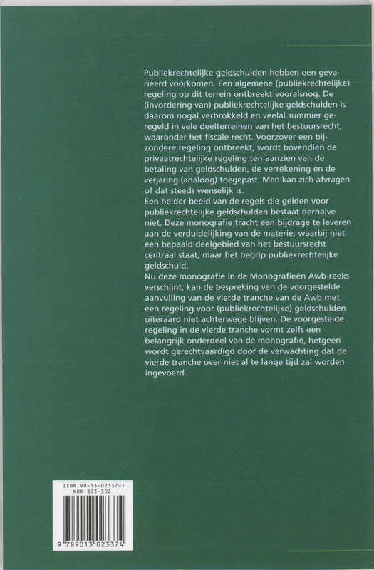 Achterkant van Publiekrechtelijke geldschulden