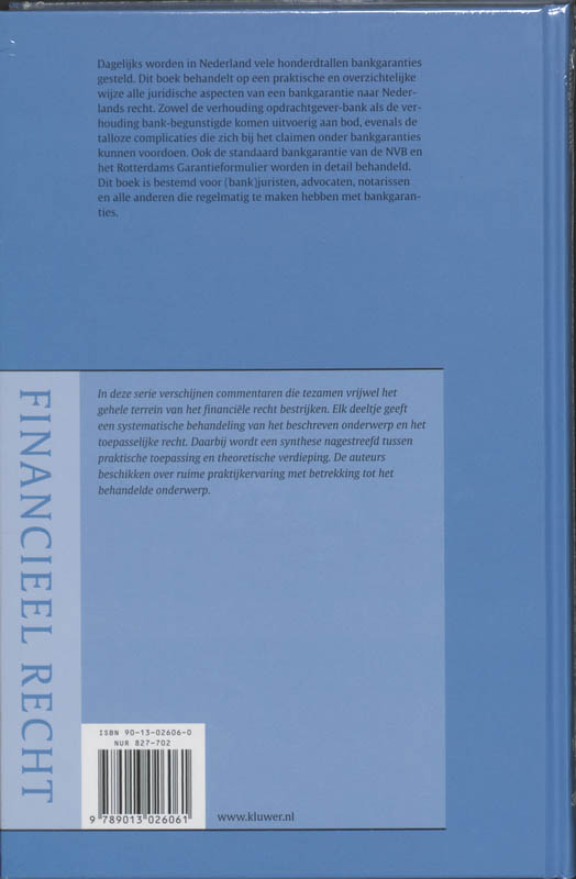 Achterkant van Bankgarantie