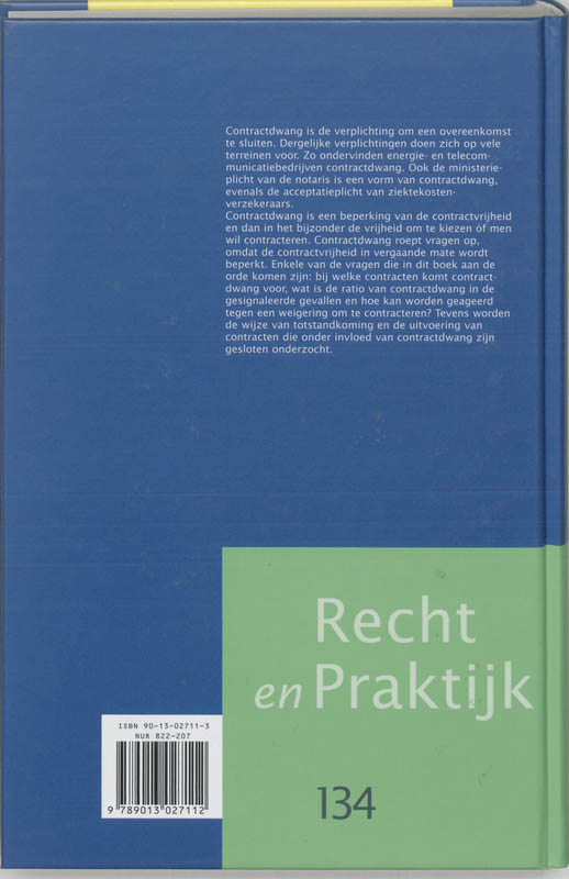 Achterkant van Contractdwang