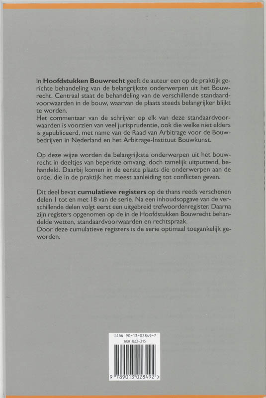 Achterkant van Registers