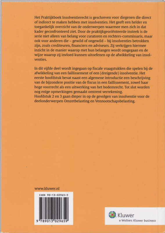 Achterkant van Faillissement en de fiscus
