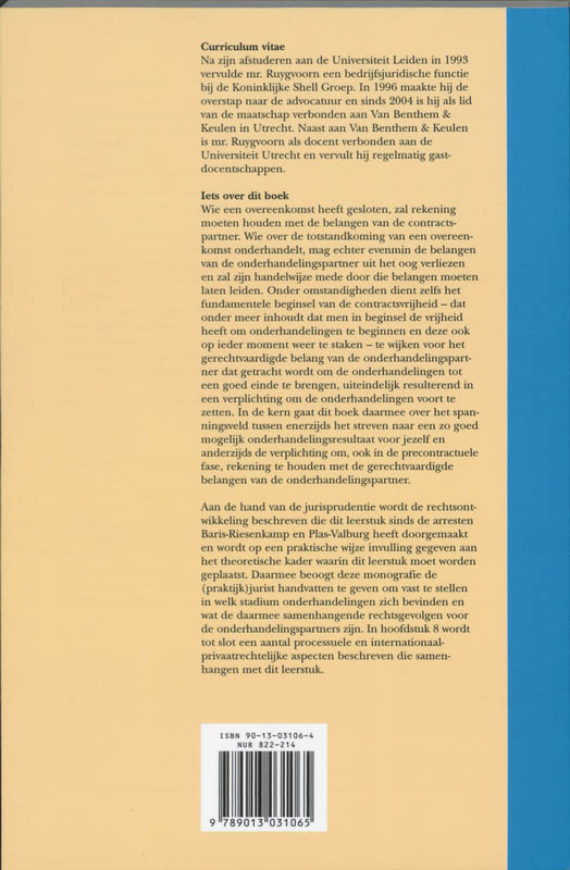 Achterkant van Afbreken van onderhandelingen
