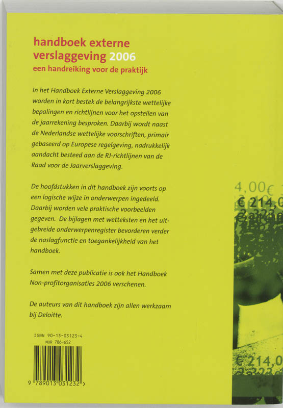 Achterkant van 2006