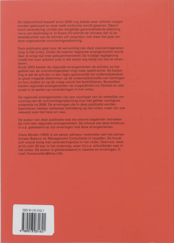 Achterkant van Planningsvrijheid en de rol van de regio