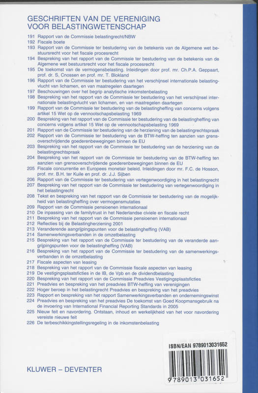 Achterkant van De terbeschikkingstellingsregeling id inkomstenbelasting