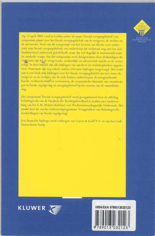 Achterkant van Opstellen Fiscaal Overgangsbeleid