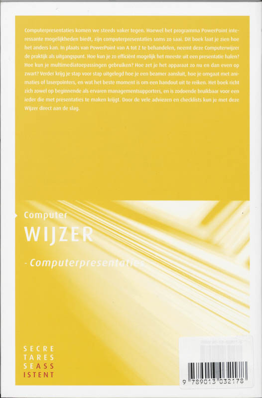 Achterkant van Computerpresentaties
