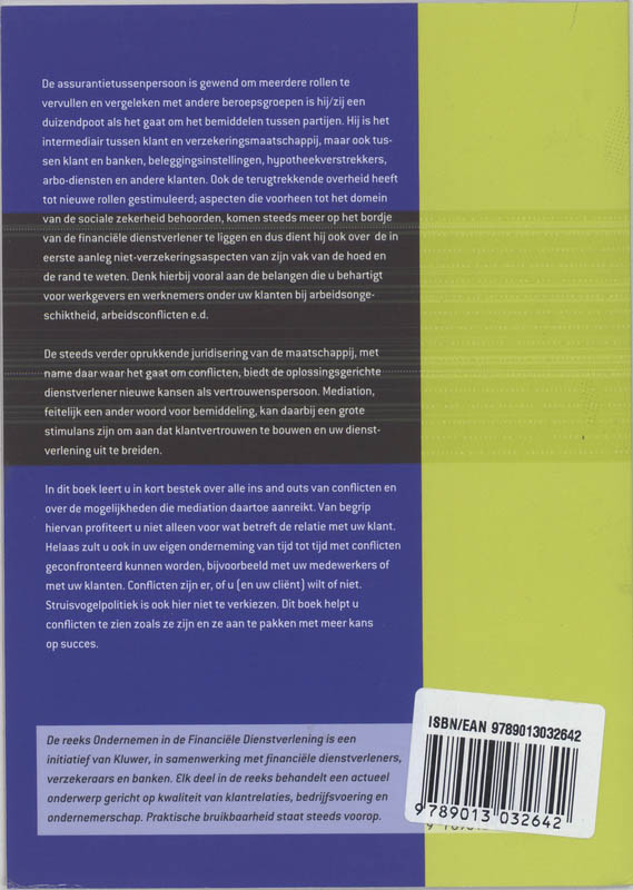 Achterkant van Mediation als intermediair-instrument
