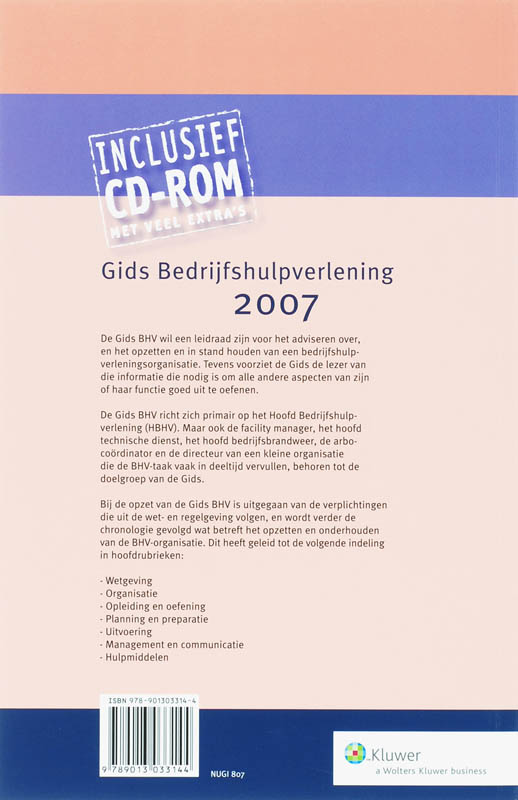 Achterkant van 2007