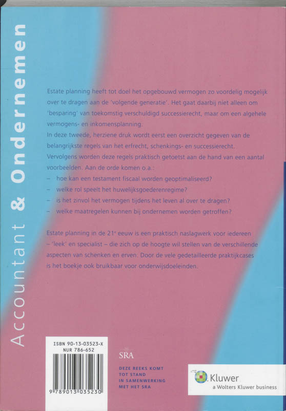 Achterkant van Estateplanning in de 21e eeuw