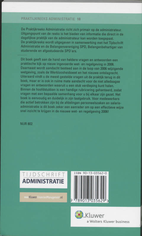 Achterkant van Nieuwe wet- en regelgeving