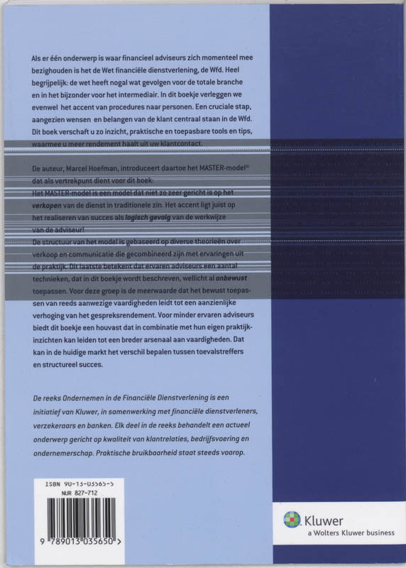 Achterkant van Master in klantcontacten