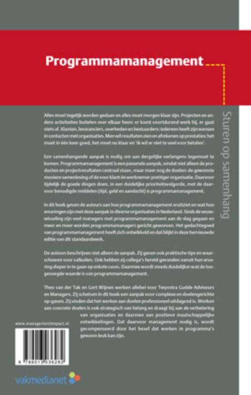 Achterkant van Programmamanagement