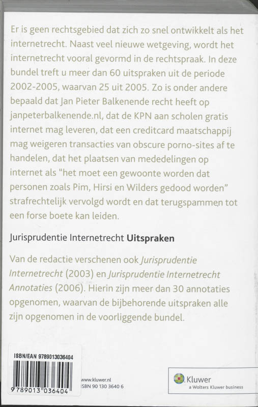 Achterkant van Uitspraken