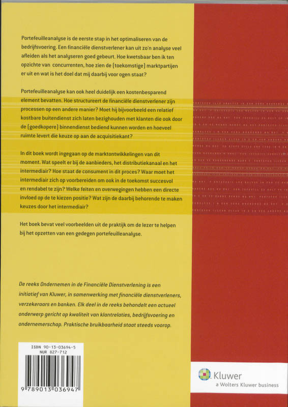 Achterkant van Portefeuilleanalyse in een veranderde markt