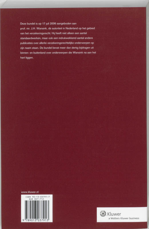 Achterkant van De Wansink-bundel