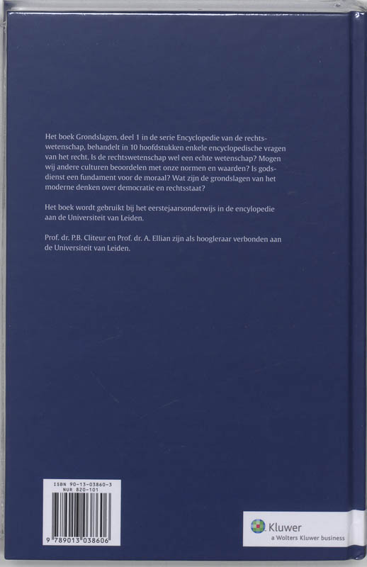 Achterkant van Grondslagen