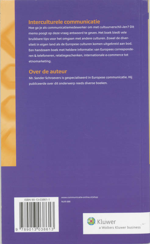 Achterkant van Interculture Communicatie