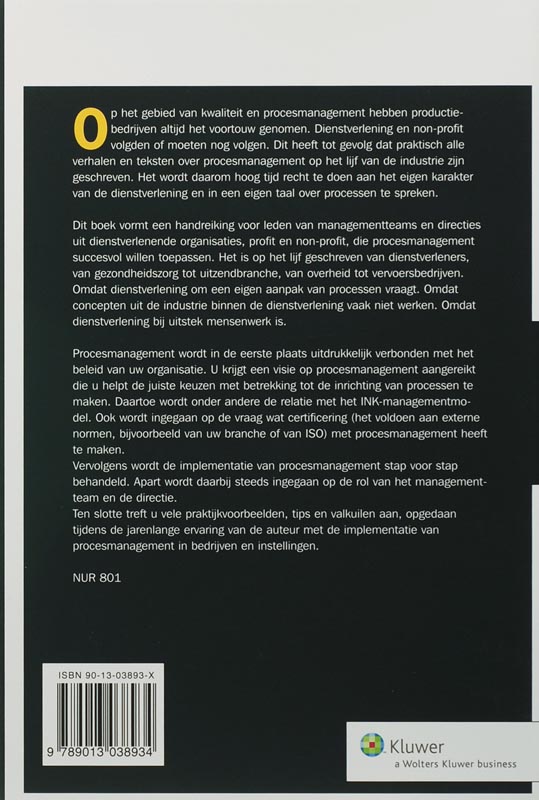 Achterkant van Presteren met processen