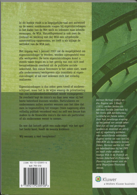 Achterkant van Eigenrisicodrager en de WIA