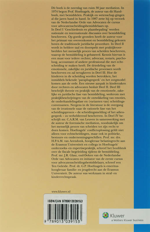 Achterkant van Handboek Scheidingsbemiddeling