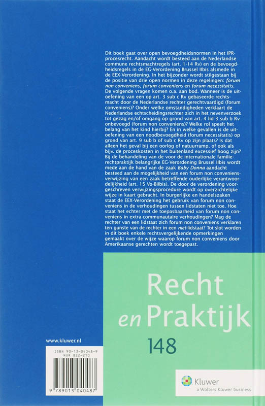 Achterkant van Gewogen rechtsmacht in het IPR