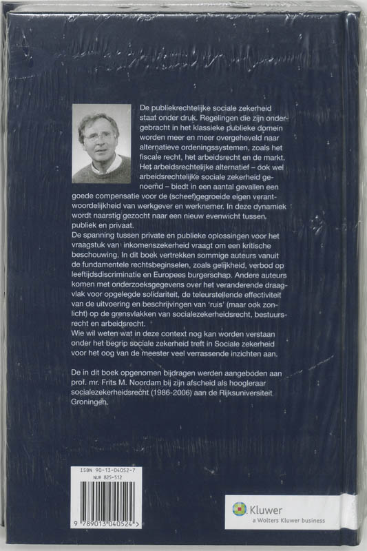 Achterkant van Sociale zekerheid voor het oog van de meester