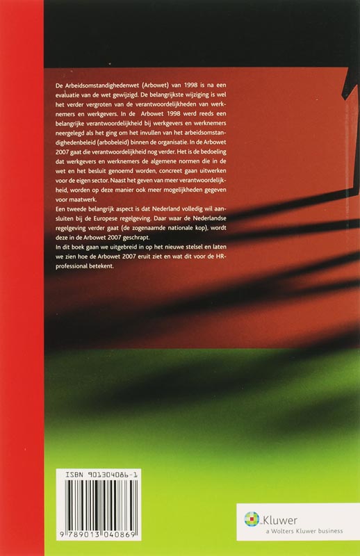 Achterkant van Arbowet 2007