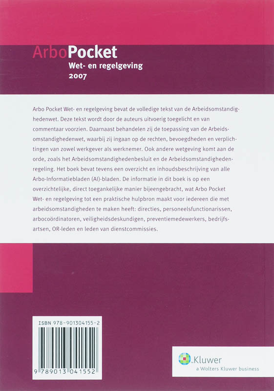 Achterkant van 2007
