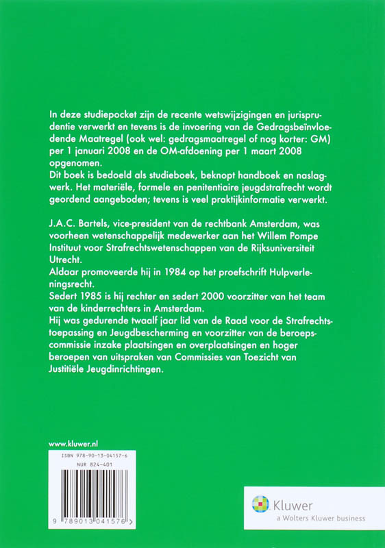 Achterkant van Jeugdstrafrecht