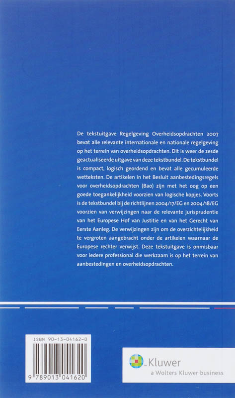 Achterkant van 2007