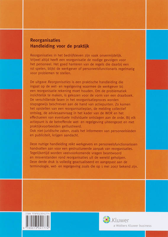 Achterkant van Reorganisaties