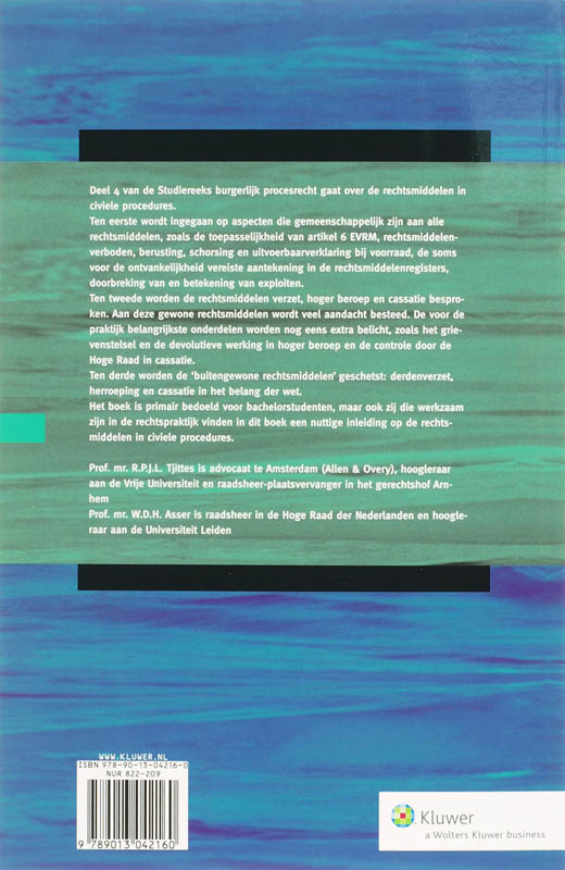 Achterkant van Rechtsmiddelen