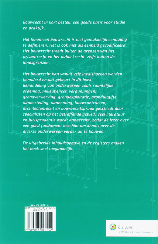 Achterkant van Bouwrecht in kort bestek