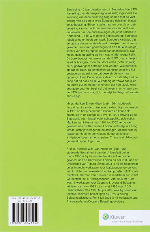 Achterkant van Omzetbelasting