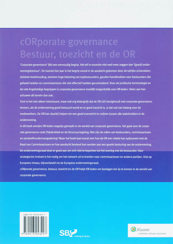 Achterkant van Corporate Governance