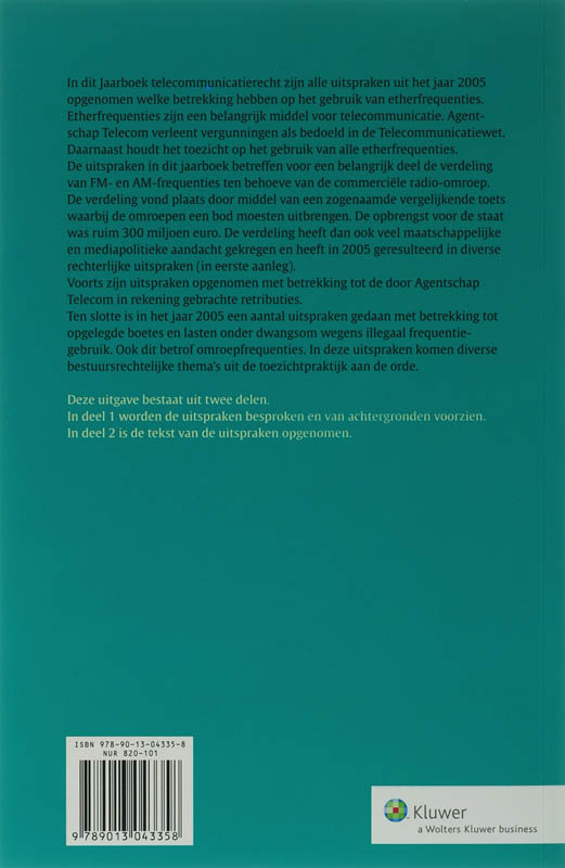 Achterkant van 2005