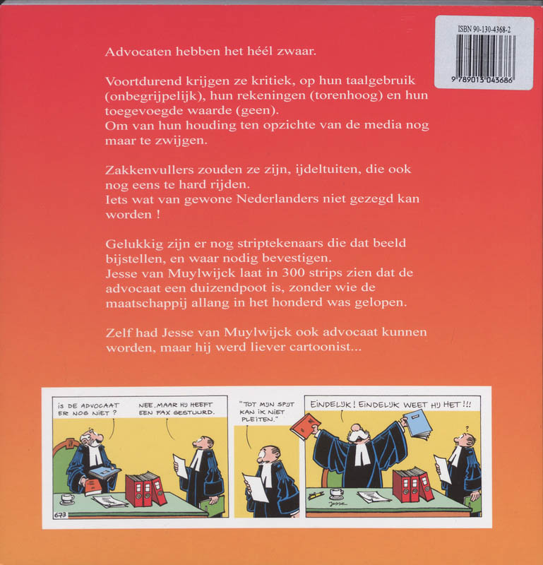 Achterkant van De Advocaat weet altijd raad
