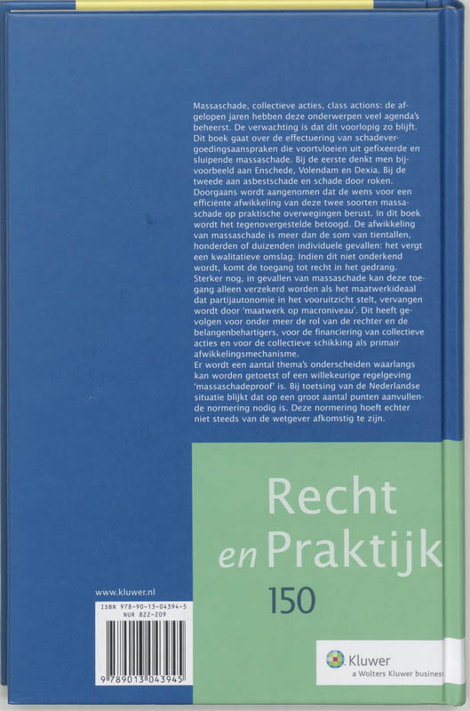 Achterkant van Toegang tot het recht bij massaschade