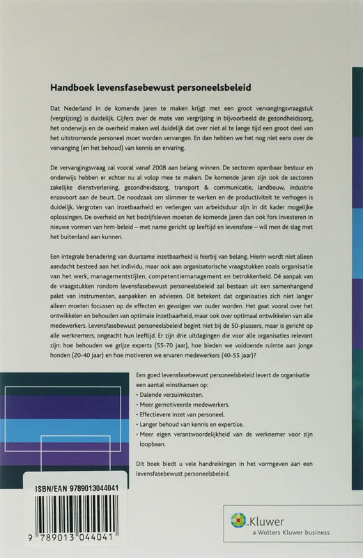 Achterkant van Handboek Levensfasebewust personeelsbeleid