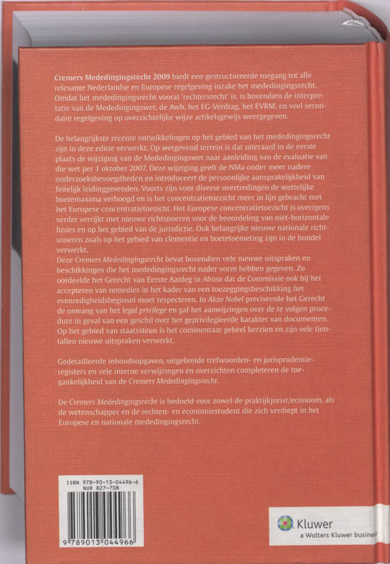 Achterkant van 2009
