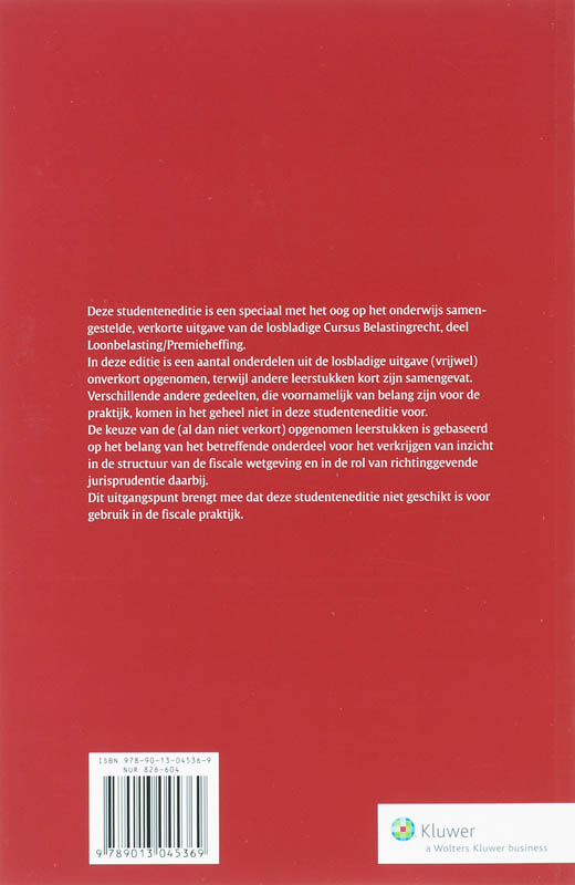 Achterkant van Studenteneditie 2007-2008