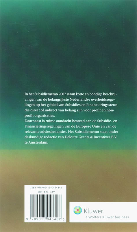 Achterkant van 2007