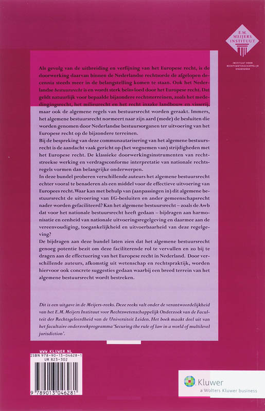 Achterkant van Europees recht effectueren