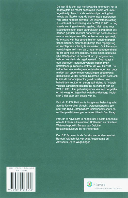 Achterkant van Inkomstenbelasting